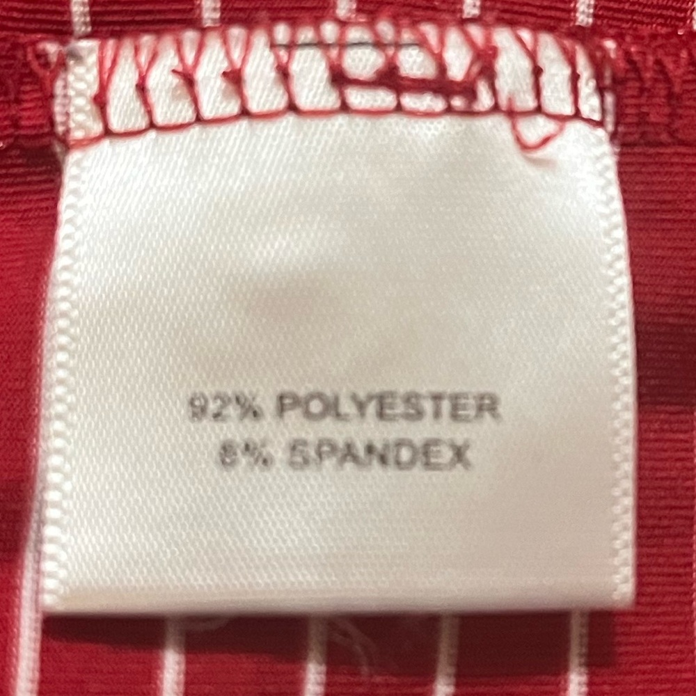 Peter Millar Red and White Striped Polo Shirt - Picture 3 of 3